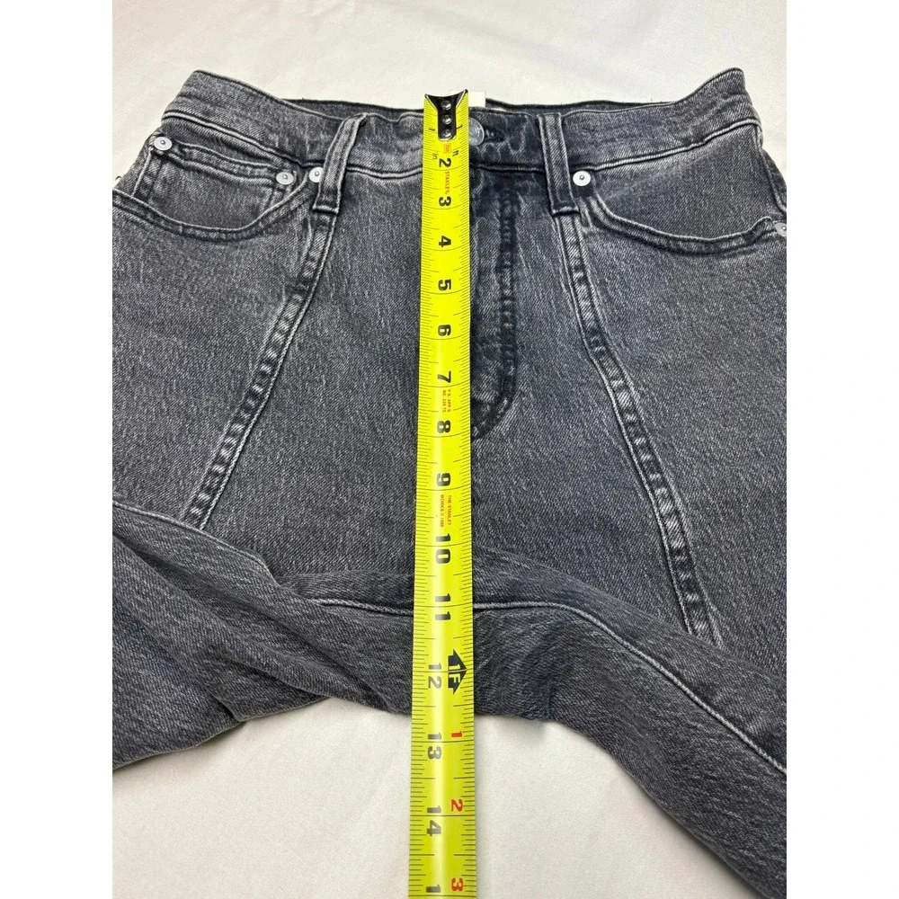 Madewell The Perfect Vintage Straight Jean Faded Black Seam Denim Womens 24X29 - Picture 11 of 14